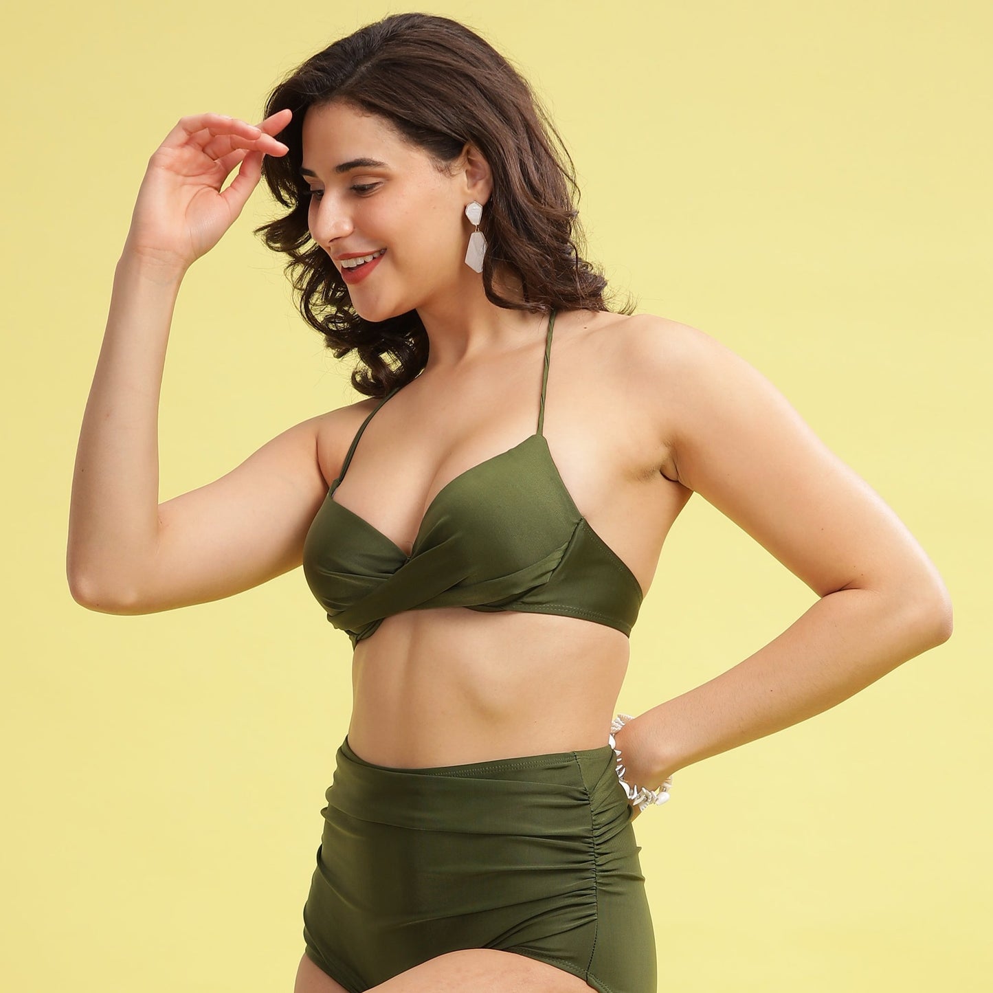 Olive Push-up Bikini