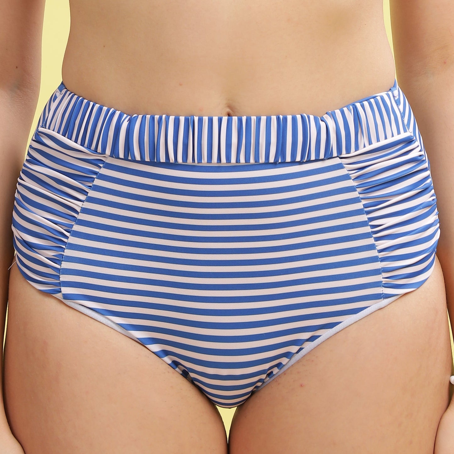 High waist Striped Bikini