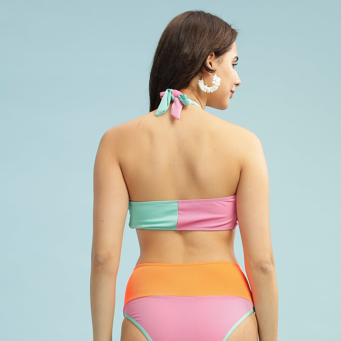 Pastel Play Halter Bikini