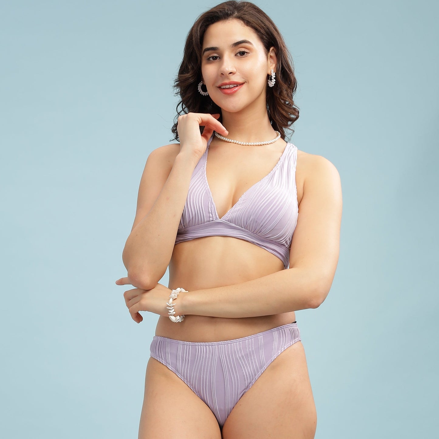 lavender shade bikini